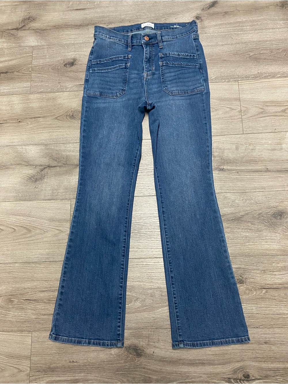 Nicole Miller New York Soho Womans 10 Jeans High Rise Bootcut Blue